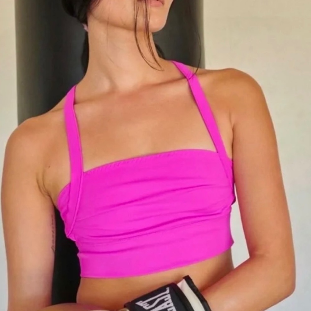 Free People Pink Sports Bra